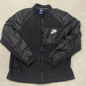 Nike AV15 Jersey Bomber Full Zip Jacket - Black - Men’s Size XL
